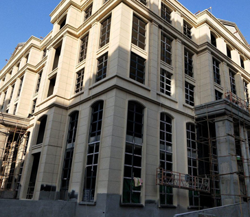 河南科技產業園外墻水包砂